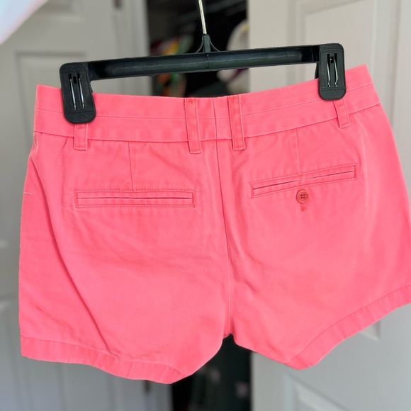 J. Crew 3” Chino Shorts Bright Pink - Picture 7 of 8